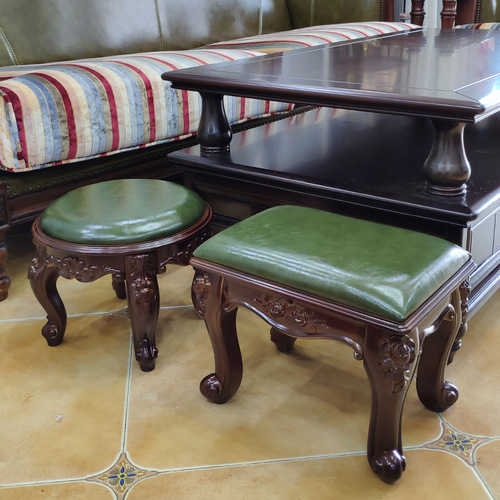 Wholesale European coffee table stool, American low stool, small stool, household sofa stool, adult living room, shoe changing stool, entrance baby