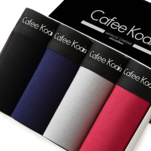 男士内裤男平角裤品牌莫代尔棉裆性感中腰大码四角裤头男短裤1023