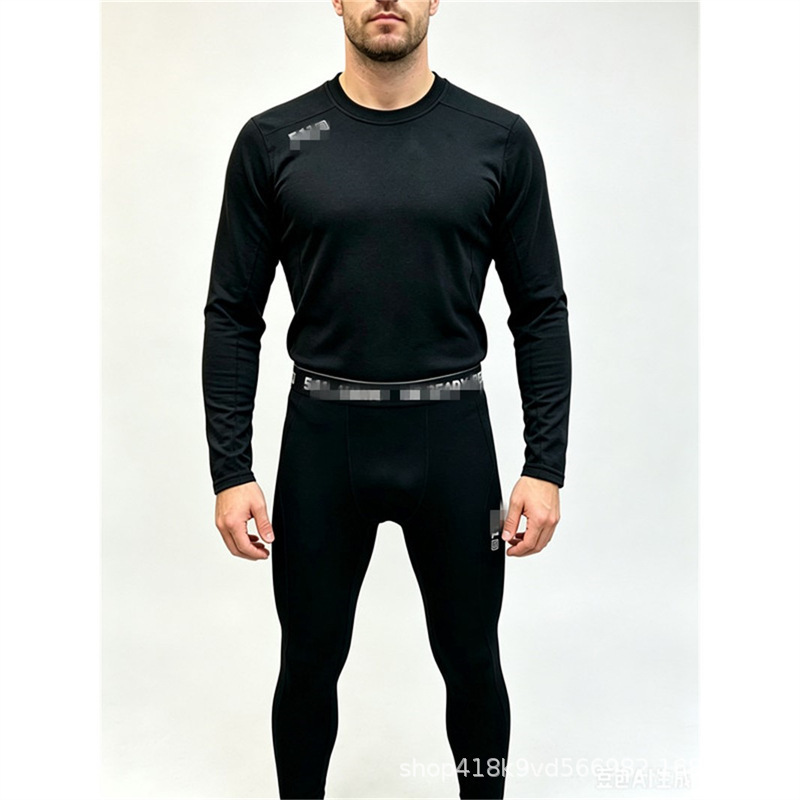 Outdoor Mountaineering Tactical Training Thermal Suit for Men, High Elasticity, Extreme Cold-Specific Thermal Underwear, Autumn Top and Pants, Base Layer Outdoor Mountaineering Tactical Training Thermal Suit for Men, High Elasticity, Extreme Cold-Specific Thermal Underwear, Autumn Top and Pants, Base Layer