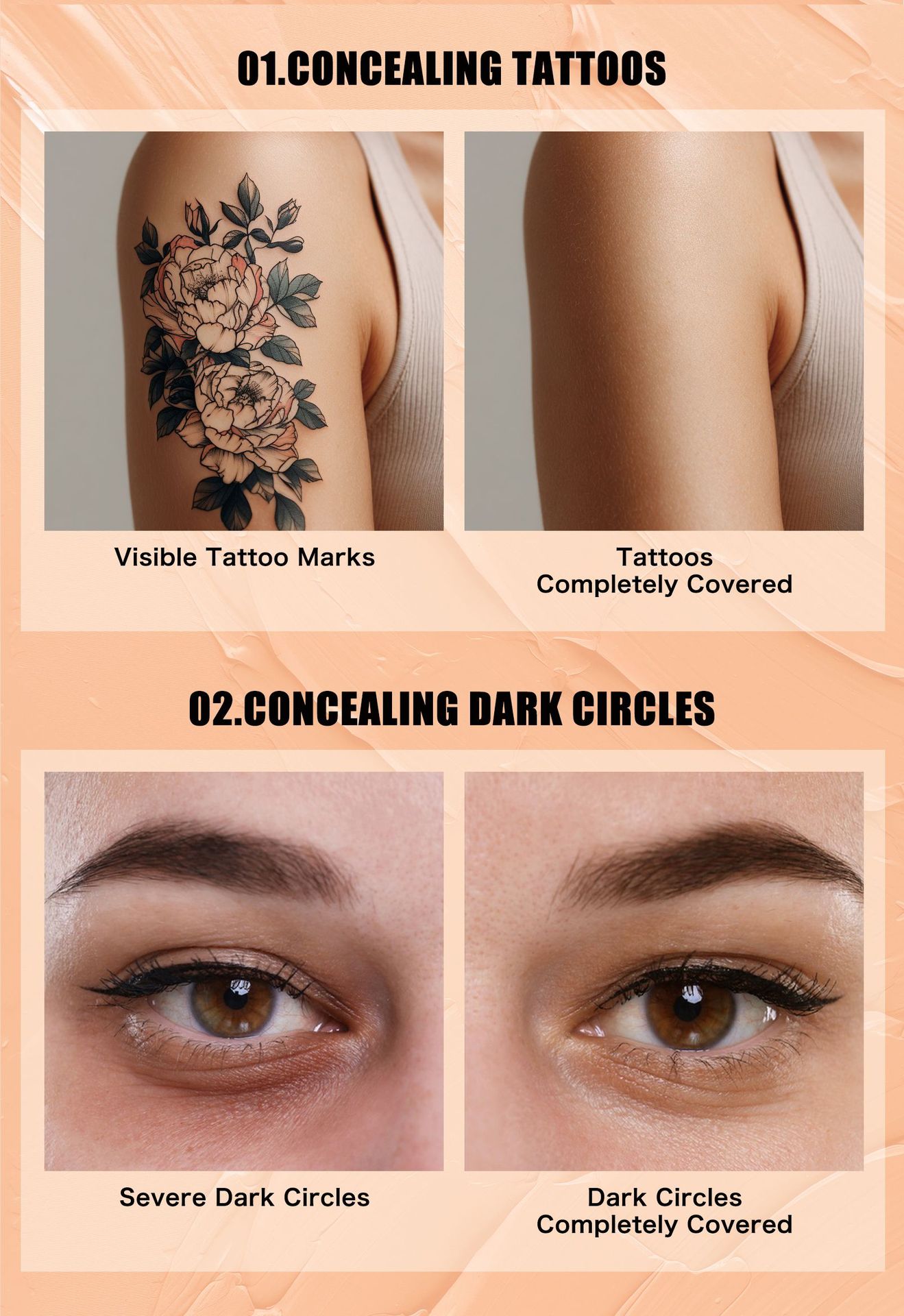 Hellokiss Eraser Abdeckstift Doppelseitig Wasserfest Für Gesicht_voghion.com