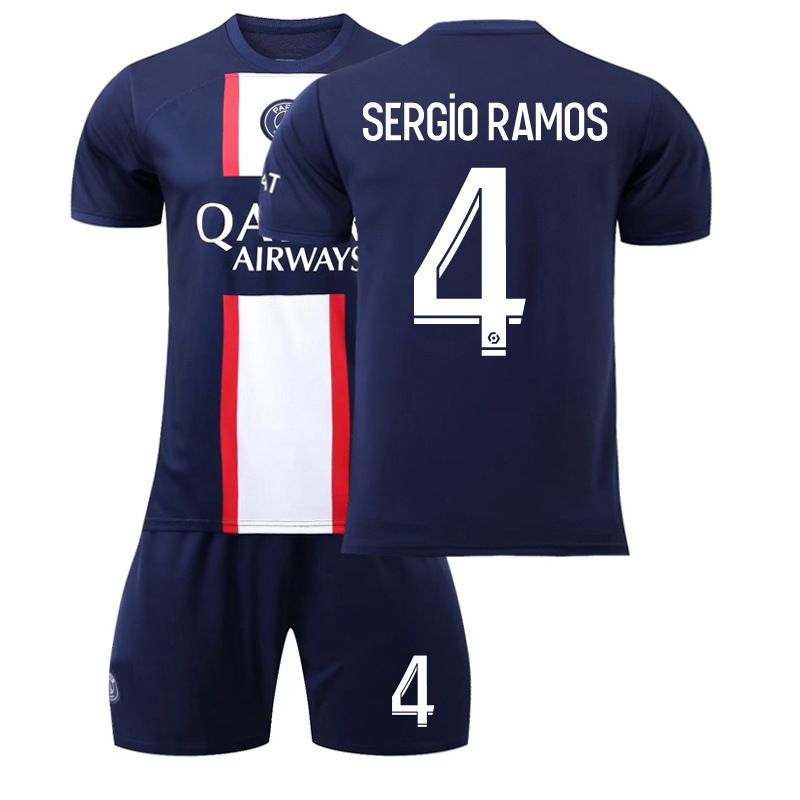 Venta al por mayor 2223 París casa Corte N ° 30 Jersey N ° 7 mbapei N ° 10 Neymar fútbol uniforme traje masculino fabricante