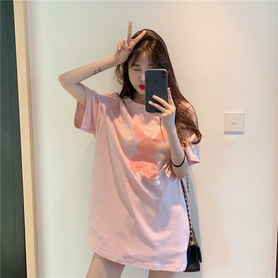 Women's T-shirt Short Sleeve T-shirts Printing Casual Rabbit display picture 5
