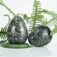 天然孔雀眼石原石鸡蛋型小把玩孔雀眼矿石摆件手把件水晶原石摆件