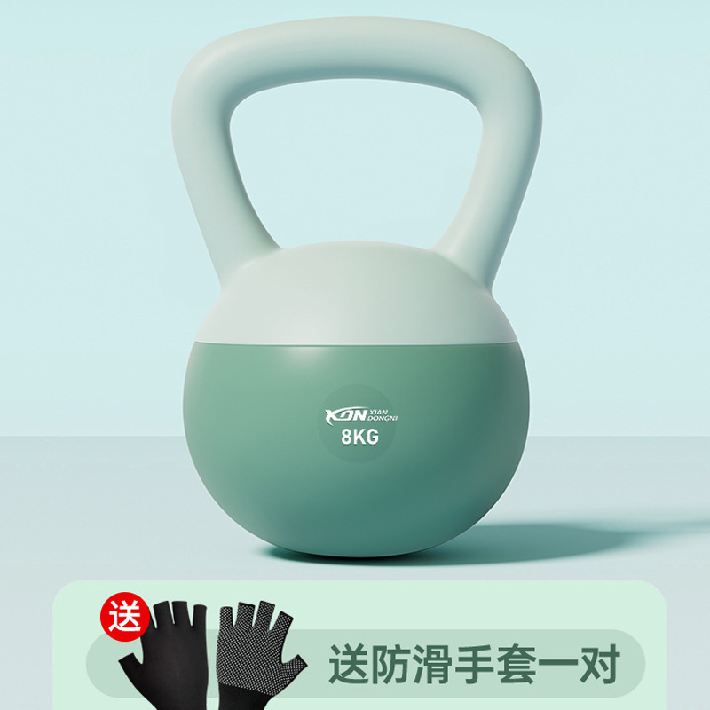 ケトルベル男性フィットネス家庭用器材ソフト10kgフィットネスボール提壺ダンベル|undefined