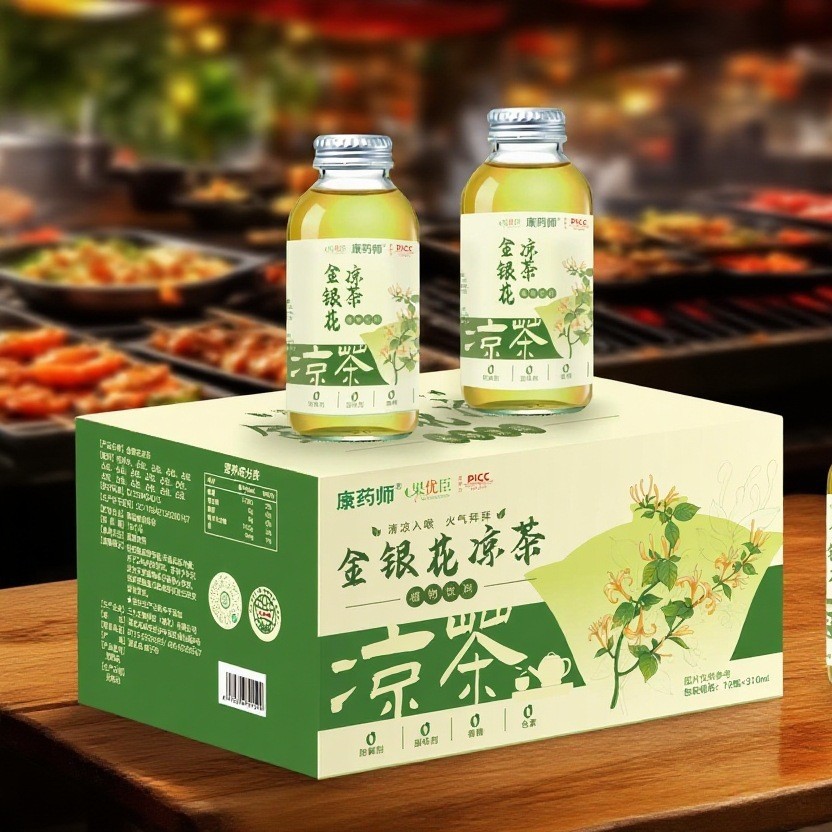 康药师金银花凉茶贴代牌工生产厂家价格图片规格