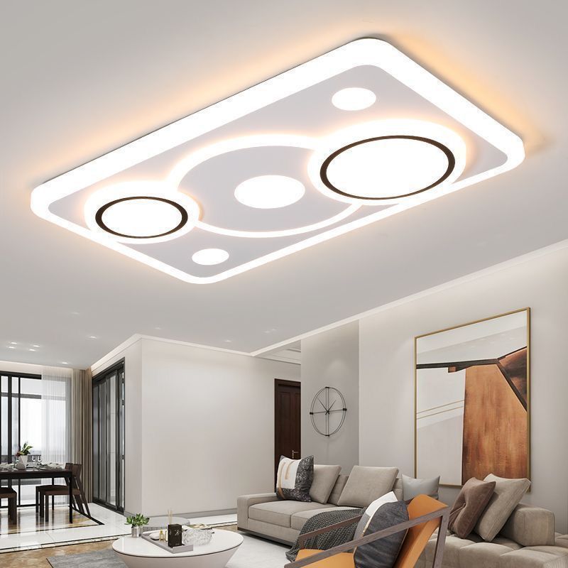 led2025大气客厅新款主灯卧室简约吸顶灯全屋套餐灯具跨境直发