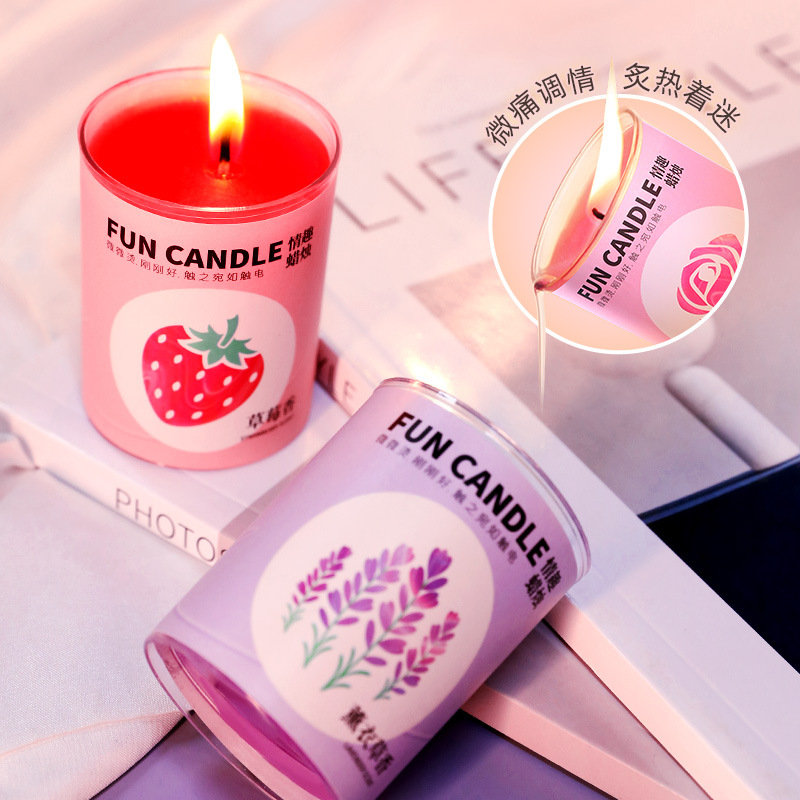 Candice para adultos artículos sexuales coqueteando velas de baja temperatura juguetes alternativos al por mayor reglas de caja: 100 pcs / caja