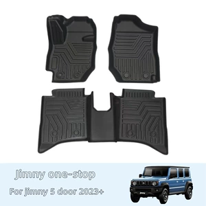 Yeni Suzuki Jimny 5 qapılı 2023 sol sükan üçün TPE 3D döşəmə paspasları JC74 JB74XL.
