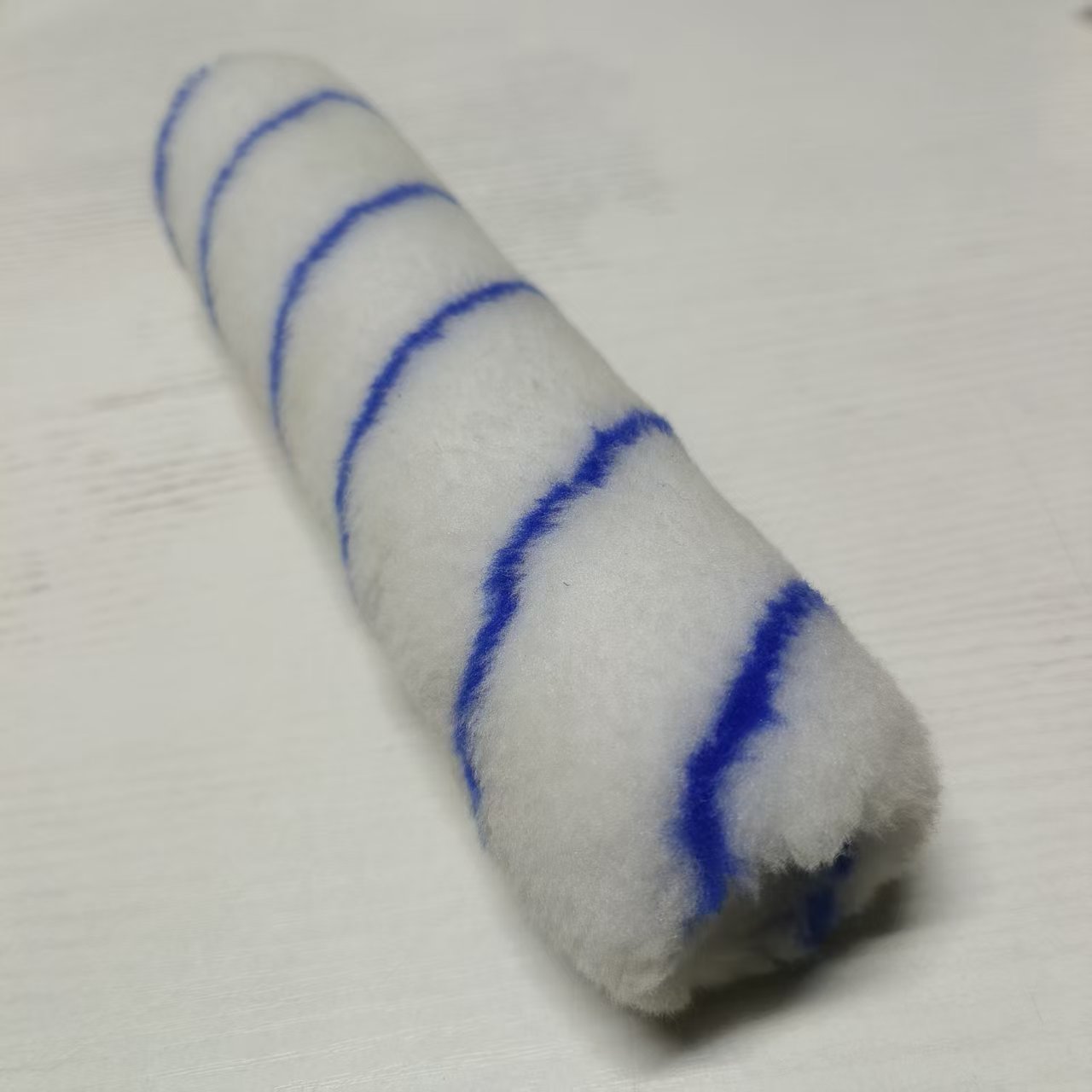 Barril de pintura de látex, mango de cepillo, barril de pintura de 9 pulgadas, soporte de cepillo de comercio exterior, cuatro cables