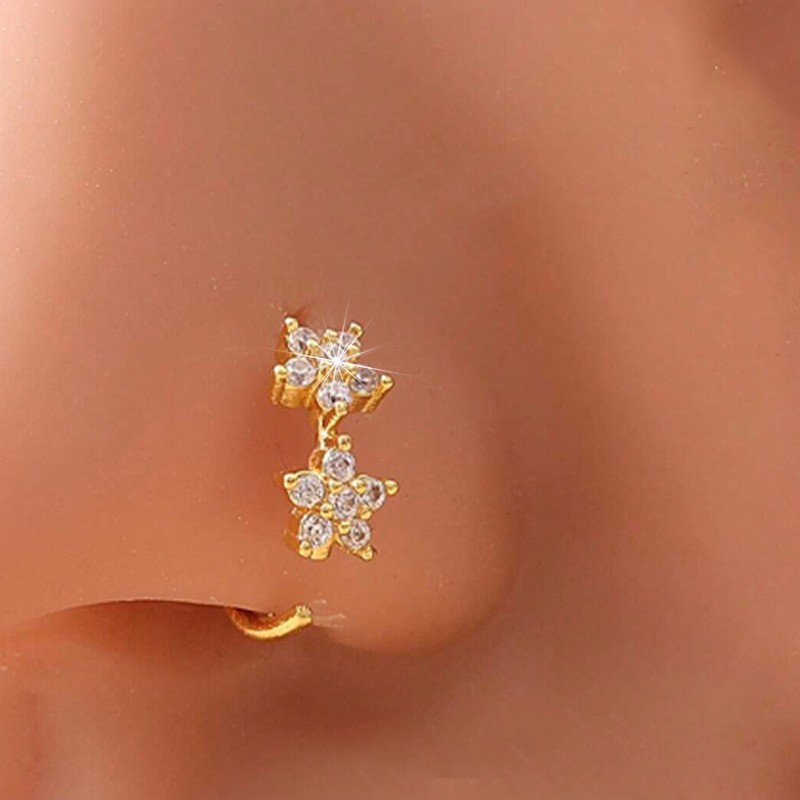 Exquisite Zircon Nose Stud With Multi Element Copper Micro Inlay_voghion.com