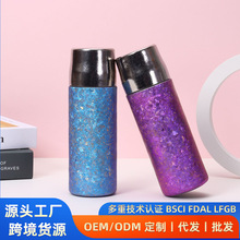 高端轻奢纯钛保温杯养生钛晶泡茶杯冰花双层商务礼品杯水杯便携