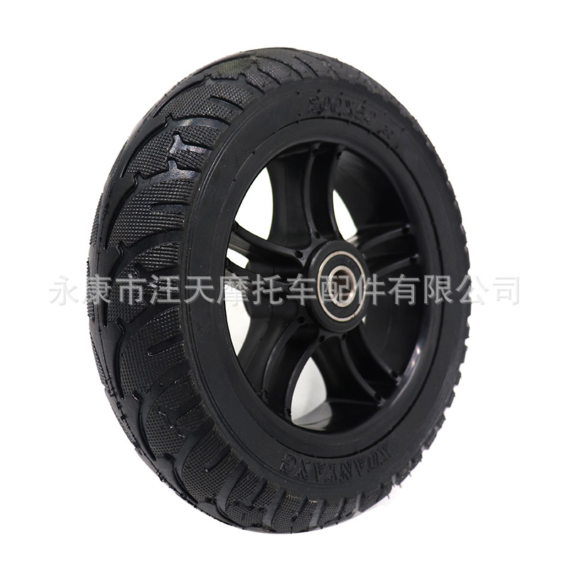 200x 50 solid tire plastic wheel inner hole 12mm for small dolphin electric scooter tire accessories