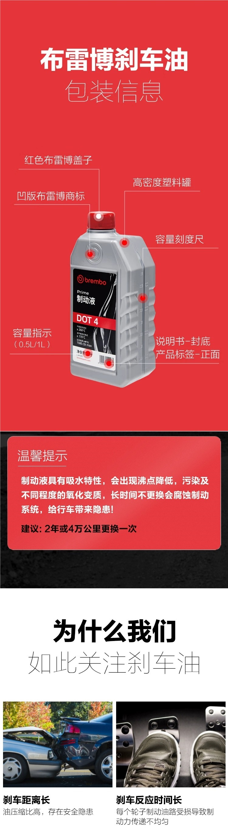 Brembo Dot4 Dot5.1 Brake Oil Brake Fluid Car Electric Motorcycle Brake Oil Universal