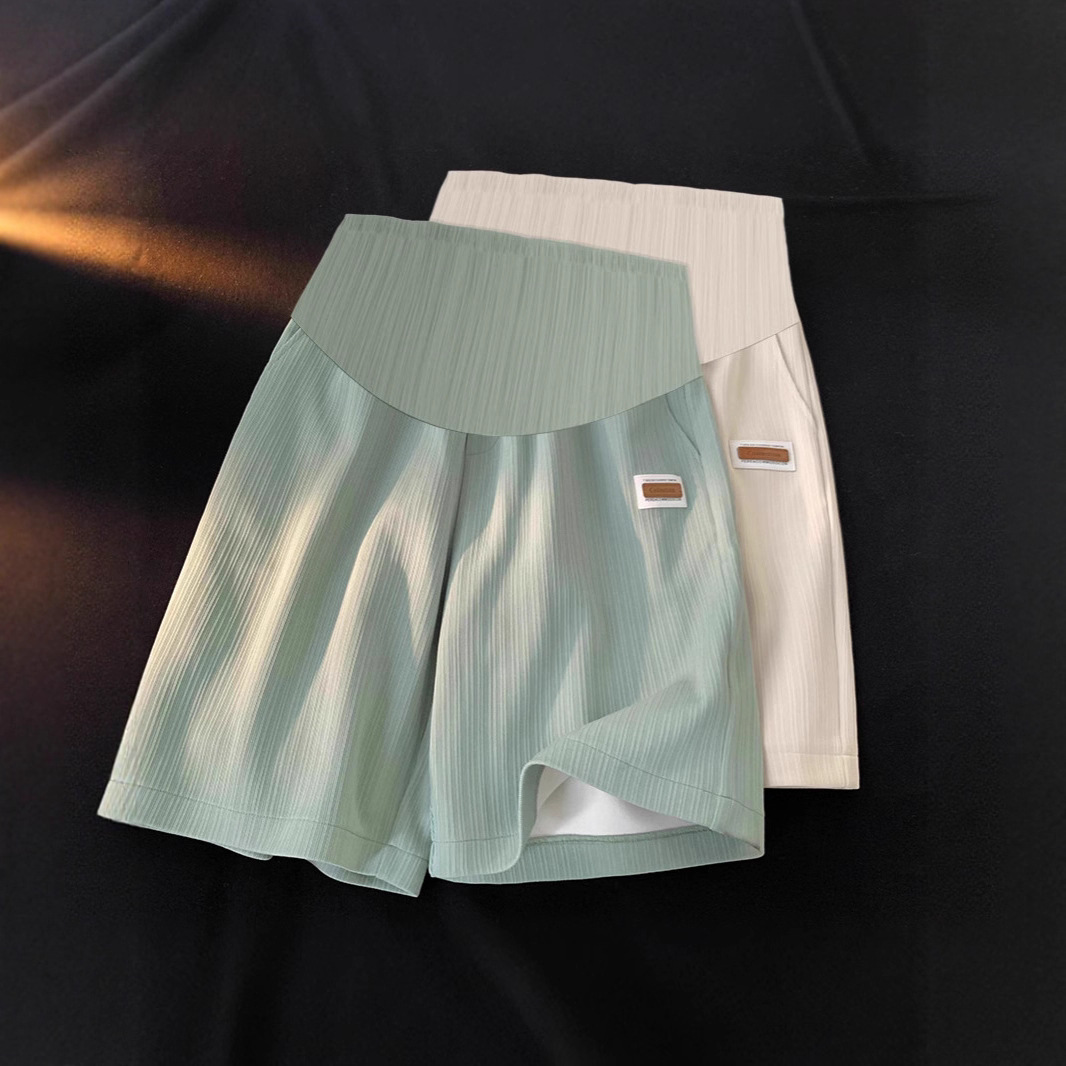 Maternity Shorts for Outer Wear, Loose Casual Bottoming Pants, Maternity Pants for Small Women, Belly Support, Comfortable in Spring and Summer