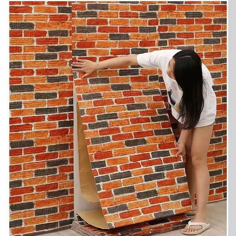 3D самоклеящиеся панели для декоративной стены, 35×38.5 см или 70×77 см, кирпичный и декоративный узор, на заказ
