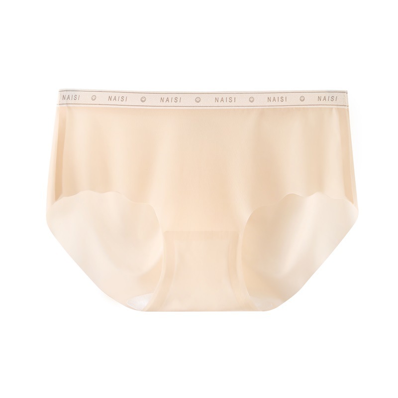 Bragas de seda de hielo para mujer, algodón, entrepierna antibacteriana, cintura media, chicas sexy, pantalones cortos triangulares, cabeza, ropa interior sin costuras transpirable de verano para mujeres