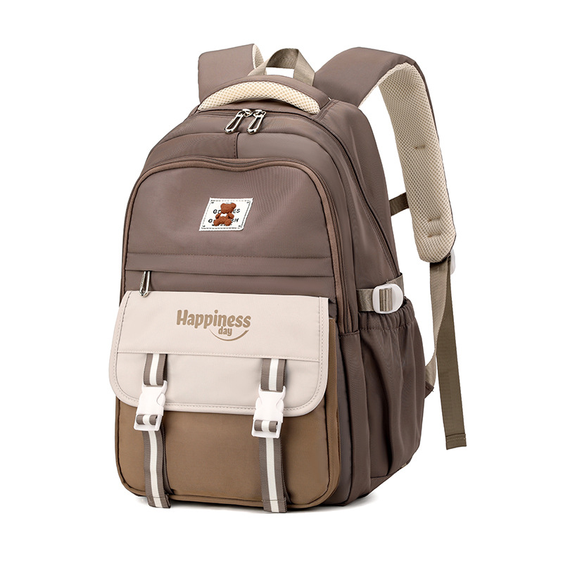 Mochila de pescado natural en la universidad de mujeres de gran capacidad mochila simple de alto valor visual para reducir la carga de los estudiantes de secundaria júnior 7 - 9