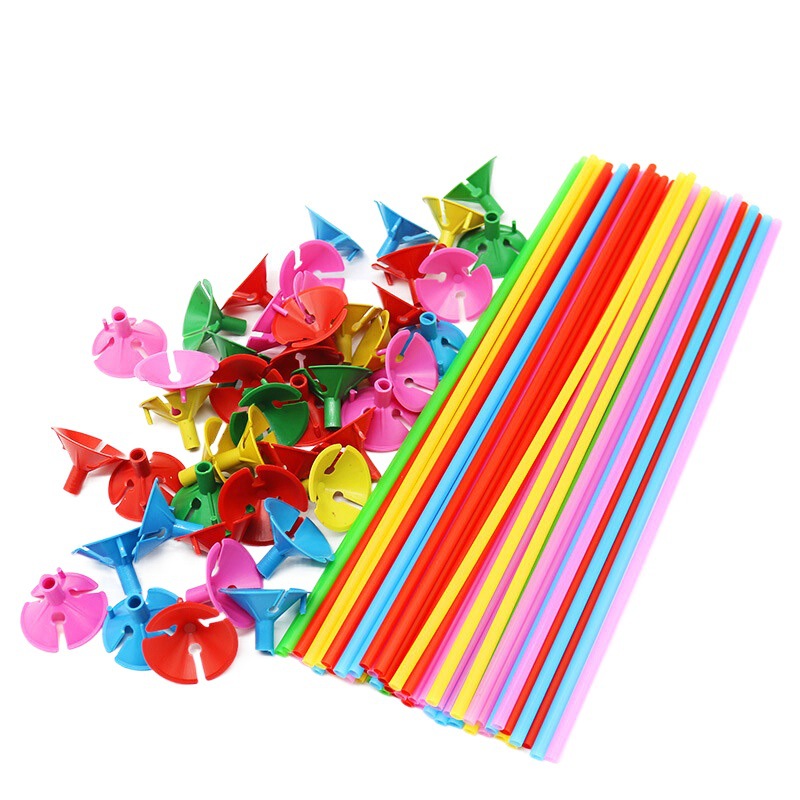 Fábrica de mano globo soporte varilla tapa fregona soporte globo varilla boda habitación diseño globo fregona accesorios al por mayor