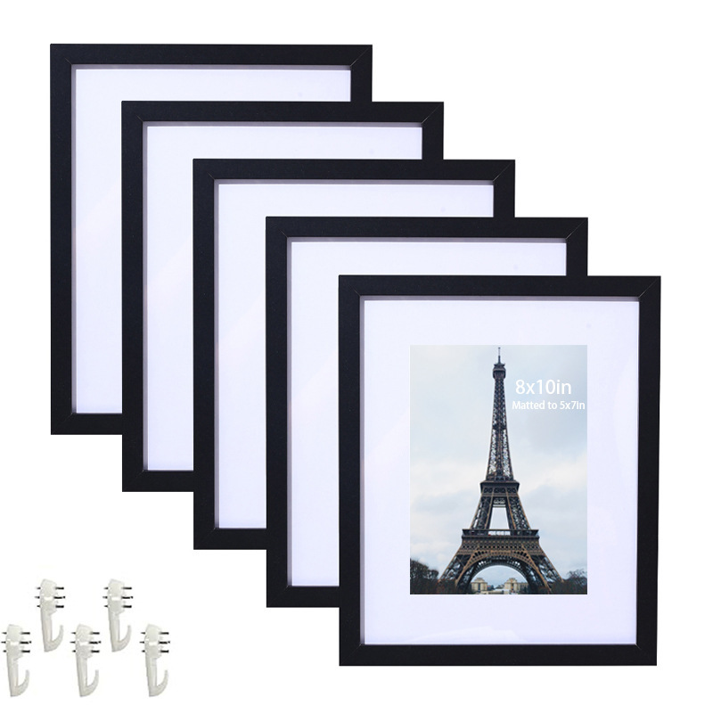 Cross-border Hot Wooden Photo Frame suit Multicolor poster frame 11x 14 inch 10 inch Creative DIY Couple Memorial Photo Frame