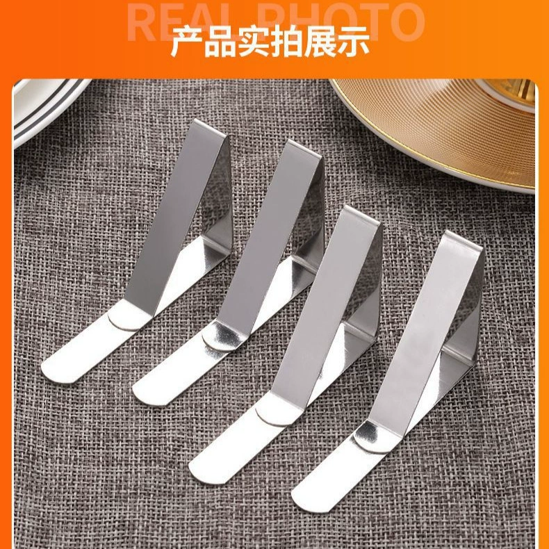 Зажим из скатерти из нержавеющей стали завод прямых продаж Регулируемый треугольный зажим для стола