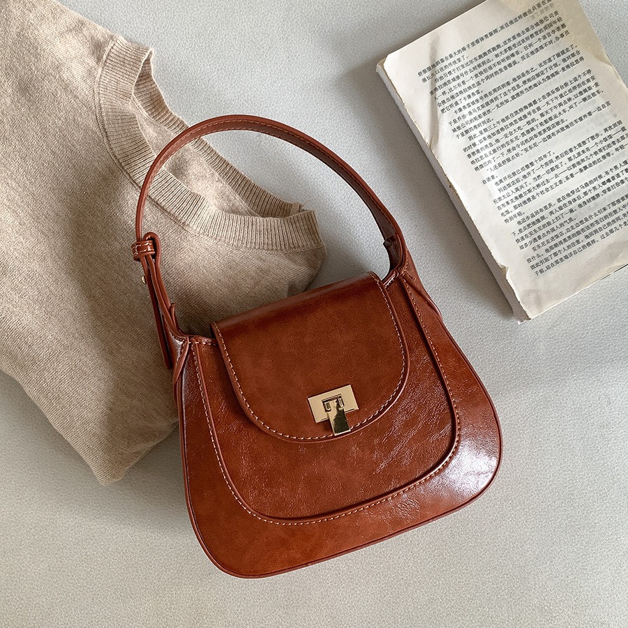 Version coréenne de la coque portable Meilad pour filles, housse à rabat avec boucle de niche, sac à bandoulière léger, sac à bandoulière en PU_voghion.com