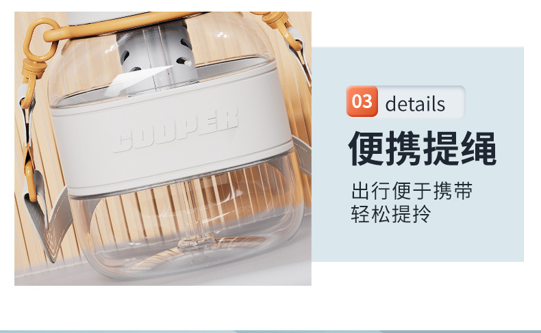 Creative and simple square water cup, summer large-capacity straw cup, high appearance level for girls, portable large-belted cup with tea strout pic 28