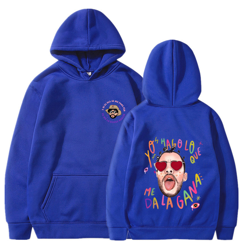 Nuevos productos transfronterizos un verano sin ti bad bunny moda estampada para hombre suéter casual con capucha para mujer