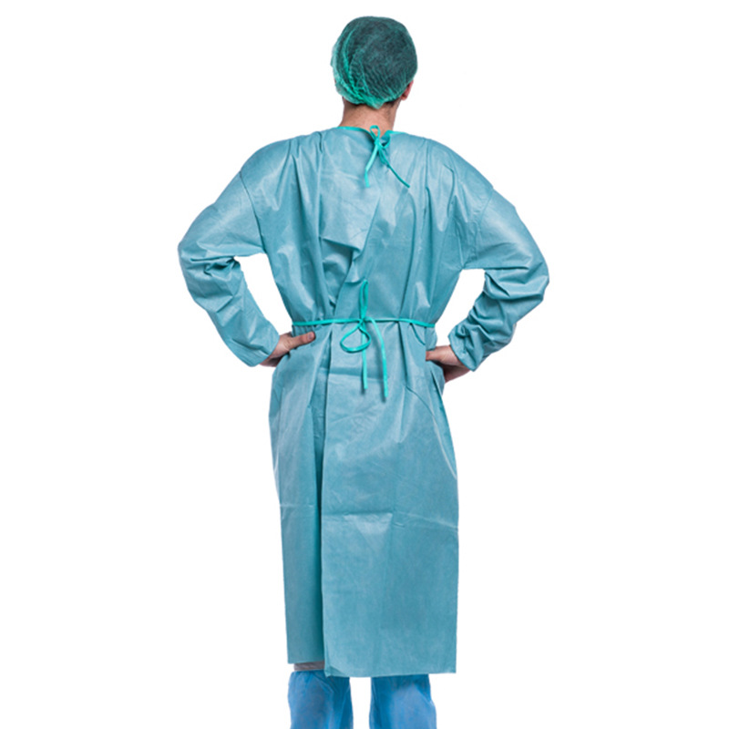 源头厂直供一次性防护衣PP+PE60针织袖口防水隔离服SGSISOCEFDAZ
