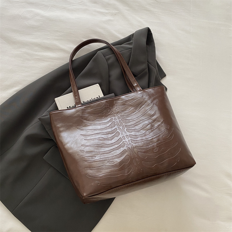Bolso de gran capacidad retro bolso de mujer 2024 nuevo estilo coreano bolso de moda cocodrilo bolso de viaje de hombro