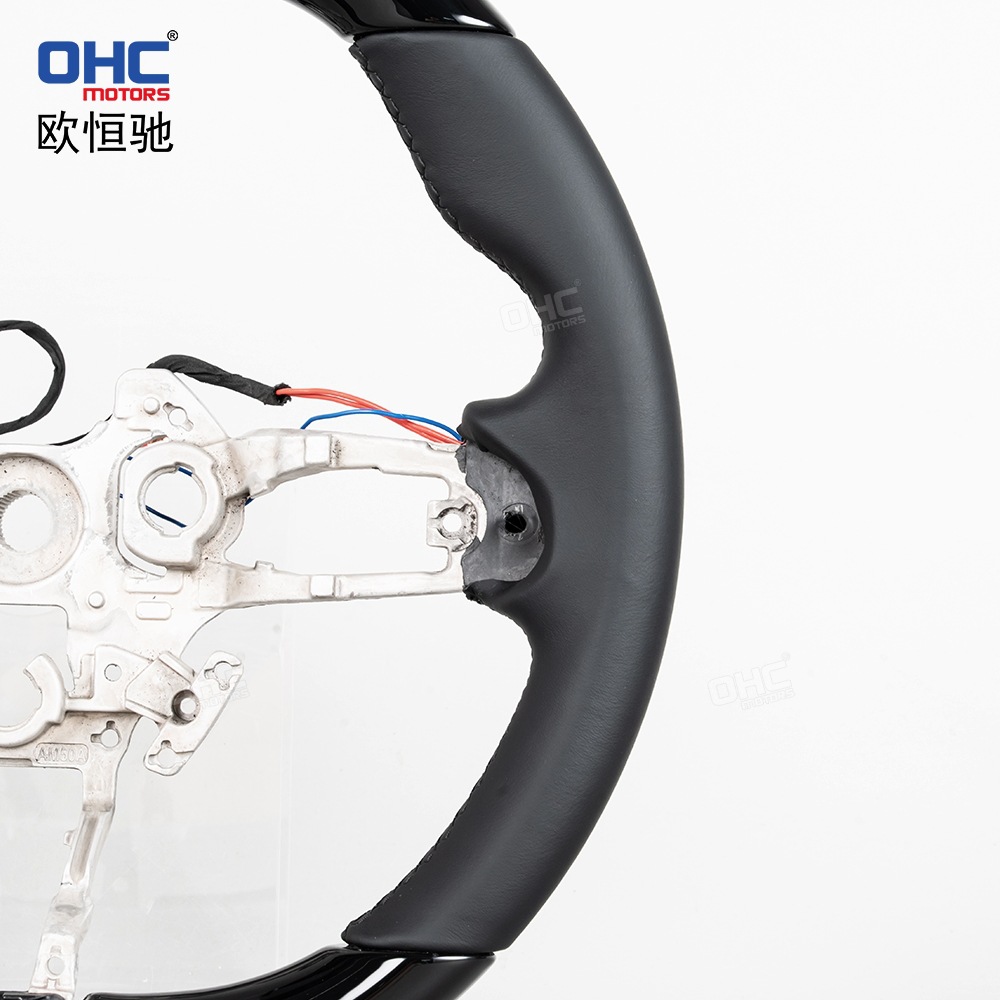Suitable for the new Xiaomi SU7, modified and upgraded with high-end transfer spray black car steering wheel, non-destructive installation