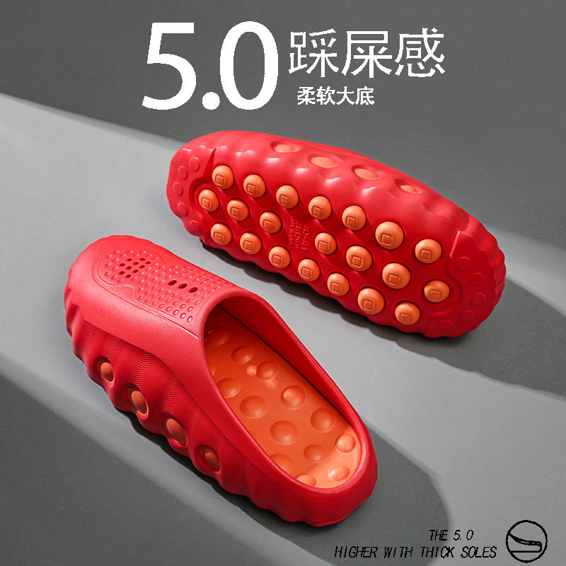 Dép sục thể thao bít mũi cỡ lớn, đế dày, kiểu lười, đi ngoài trời — 287 Hoa Lan Sương Mù Xám, 287 Xám Cam, 287 màu đen, 287 màu đỏ