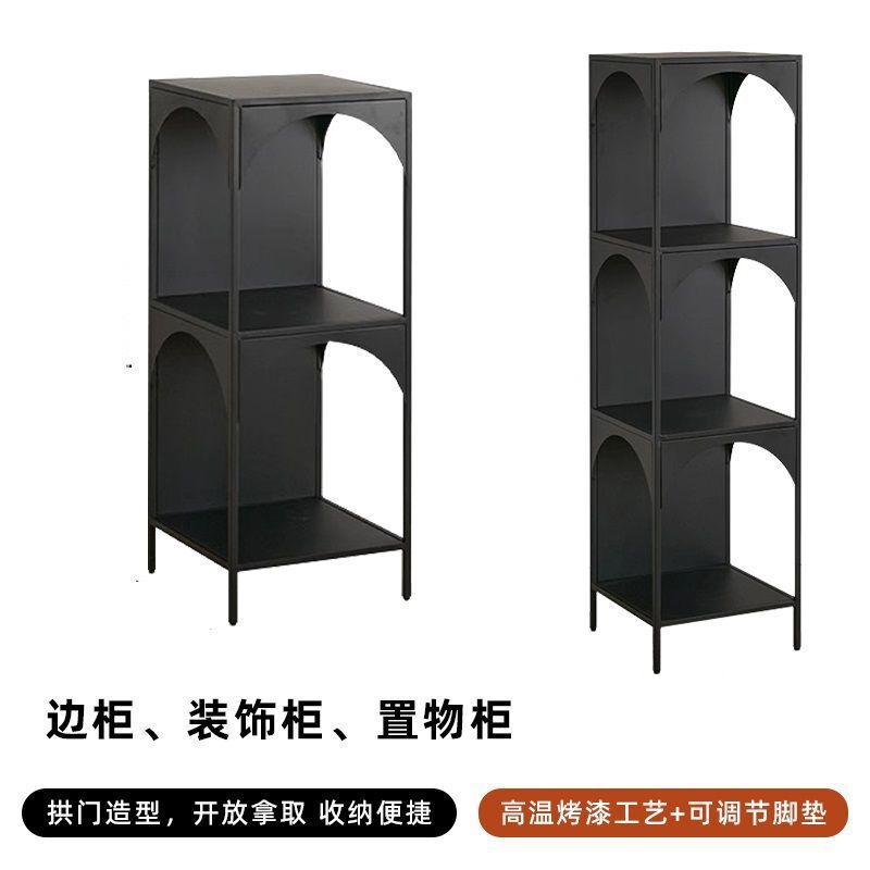 创意书架铁艺书报架客厅落地置物架角落书柜杂物收纳陈列架展示柜|undefined