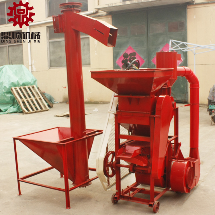 新款除尘自动覆脱花生剥壳机 油坊榨油二次覆脱长果去脱皮机 种子