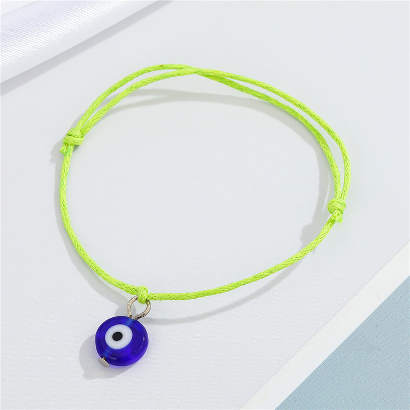 Ethnic Color Demon Eye Bracelet Hand-woven Turkish Round Eye Bracelet display picture 5