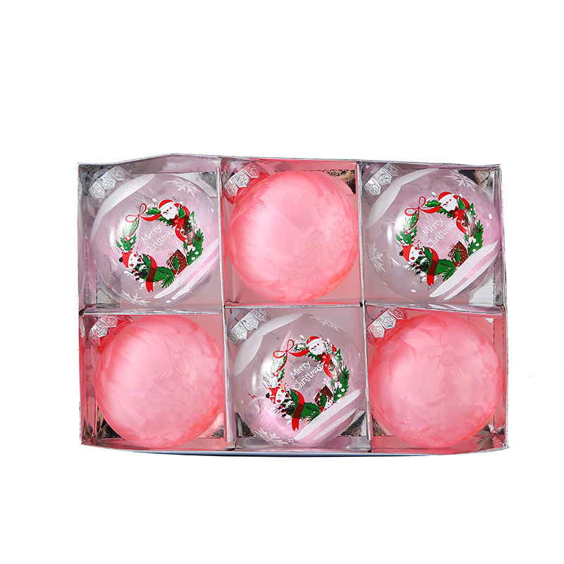 Venta caliente transfronteriza Bola de Navidad al por mayor Decoración de árbol de Navidad Bola de regalo de diseño exquisito