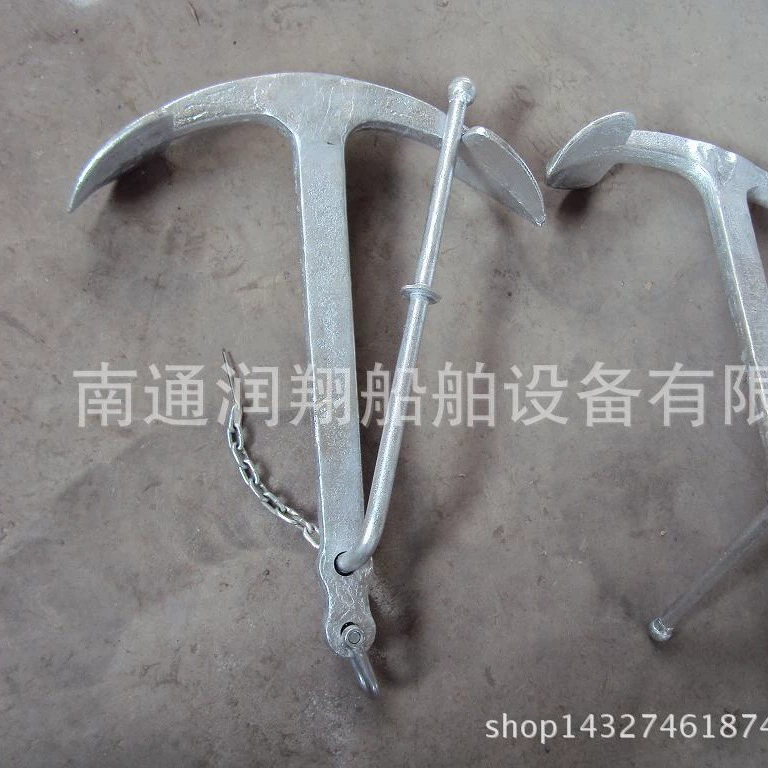 Черная краска рыболовная Лодка Якорь Озеро разведение якорь рыболовный якорь Военно-морской флот якорь морское оборудование якорь с двумя когтями