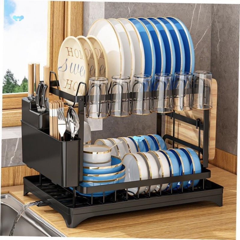 Kitchen shelf， stains steel sink rack， drain rack， dis