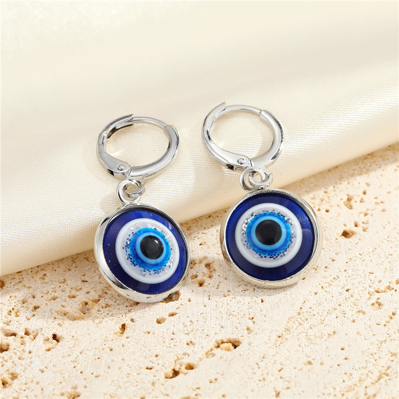 European And American New Devil's Eye Blue Eye Earrings Creative Earrings display picture 2