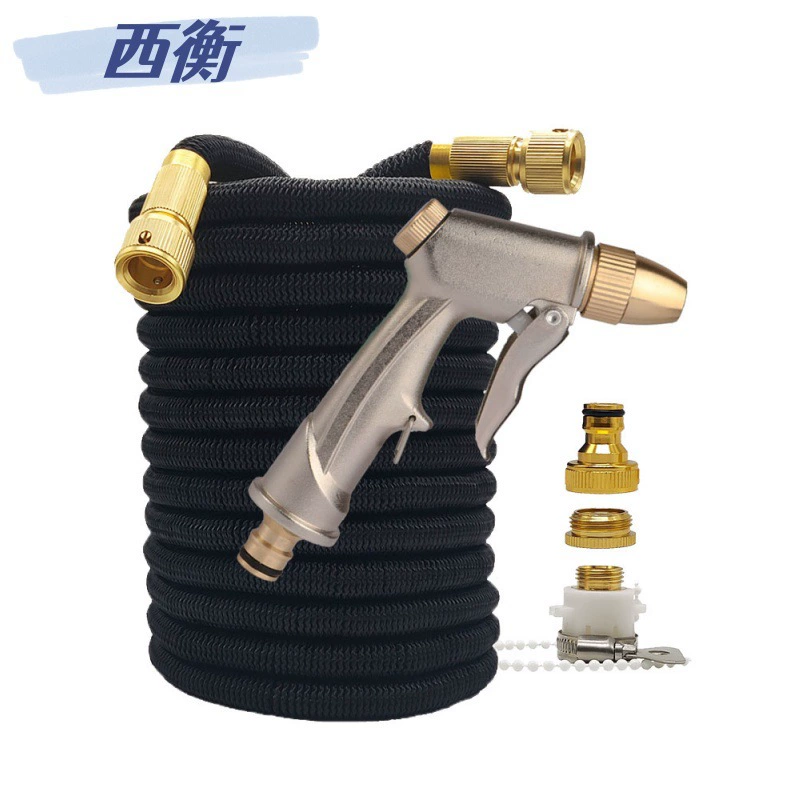 Трансграничные горячие продажи внешней торговли телескопическая труба 3 раза телескопическая садовая магическая водяная мойка водяной пистолет черный костюм