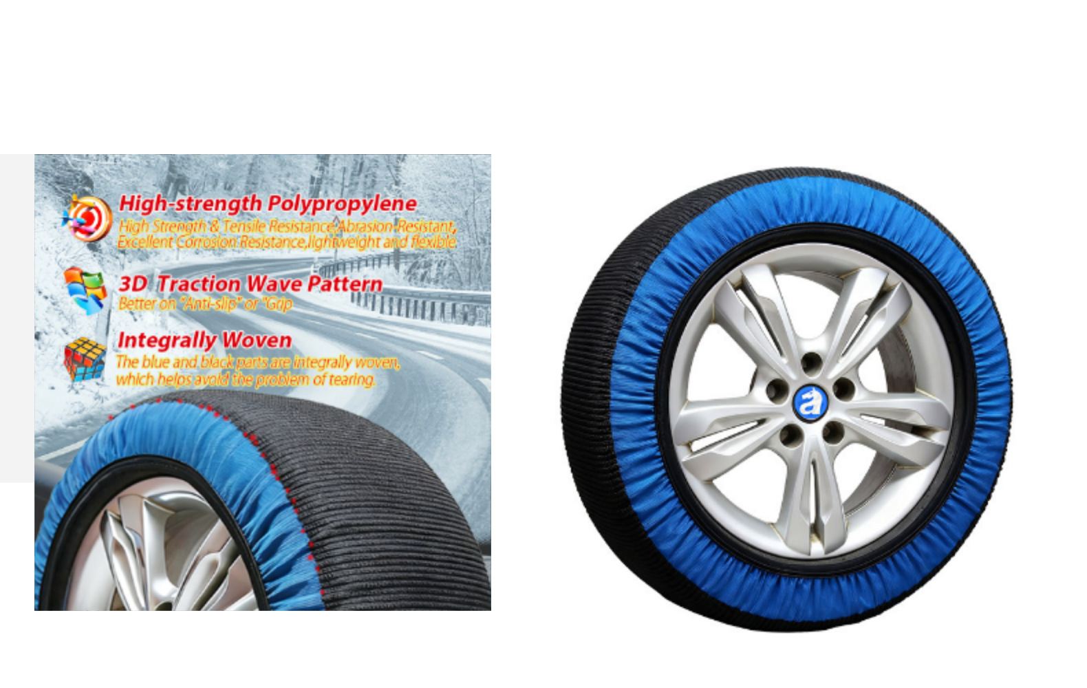 [in Stock for Immediate Delivery] En Certified High-Strength Super Thick Wear-Resistant Winter Anti-Slip Car Tire Chain