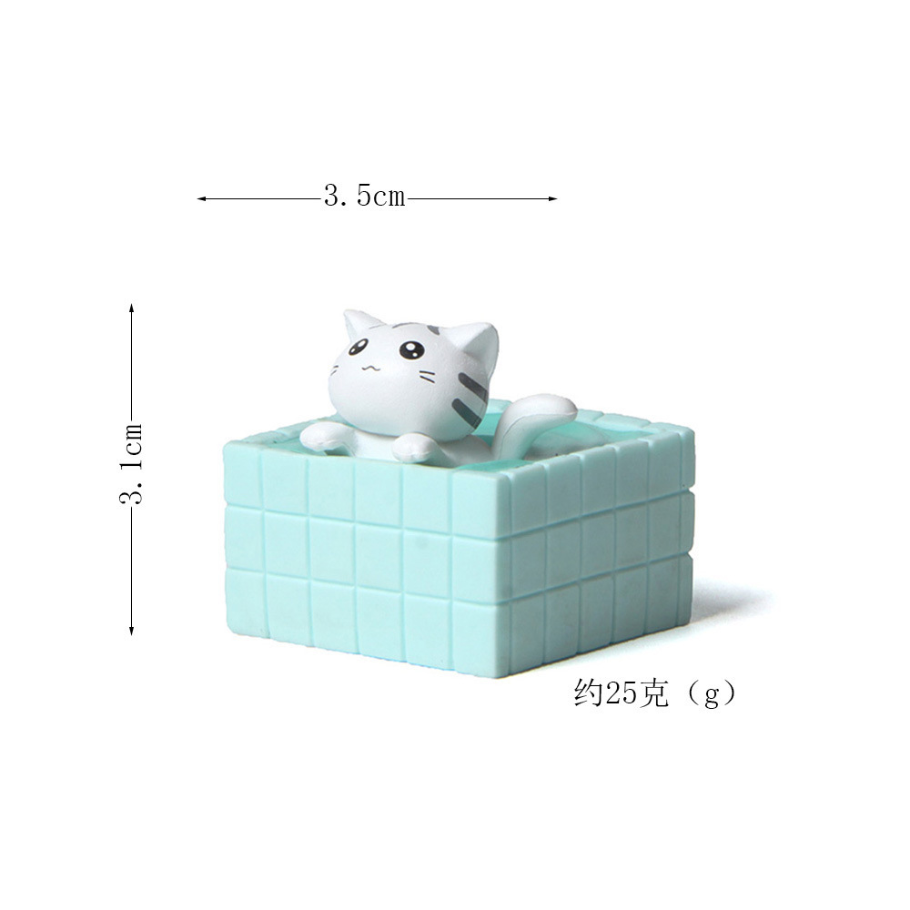 버블 블루 욕조 화이트 고양이