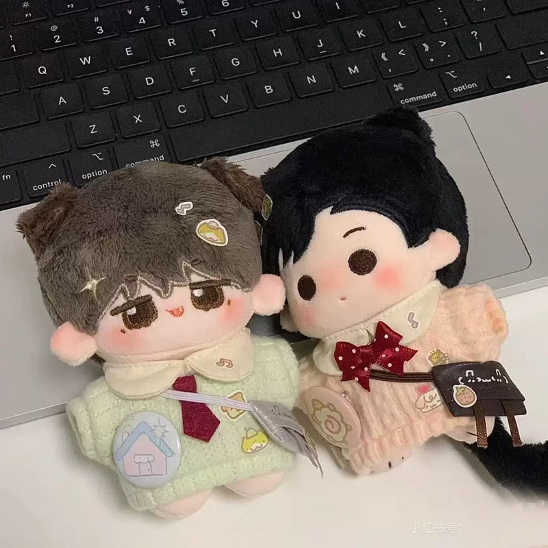 New 10cm Baked Cake "Summer Academy" Cotton Doll High-Quality Doll Set with Clothes for Dress-Up New 10cm Baked Cake "Summer Academy" Cotton Doll High-Quality Doll Set with Clothes for Dress-Up