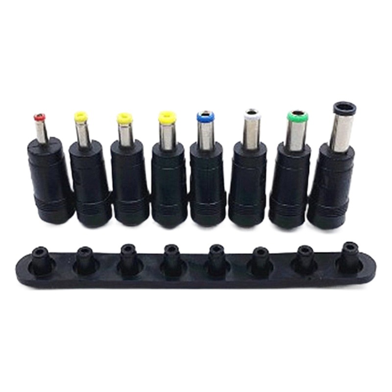 Venta al por mayor cabeza de conversión portátil juego de 8 piezas más cable USB 5,5*2,1 cabeza de conversión de energía multifunción cable USB