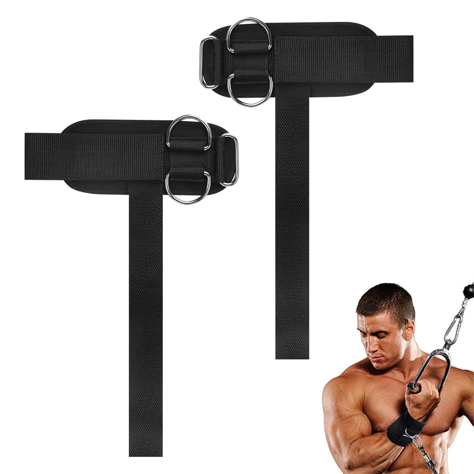 Nuevo cinturón de asistencia de fitness, cinturón de agarre de pull-up, guante antideslizante, cinturón de tracción de muñeca deportiva para hombres