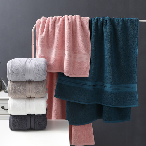 Manufacturer wholesale pure cotton star hotel bath towel, extra thick, soft and water absorbent, business gift group purchase with printed logo