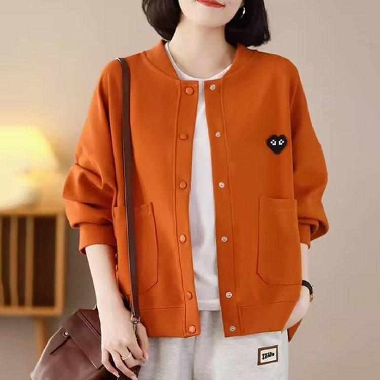 一件代发2025秋季新款短款棒球服爆款温柔独特设计感女装外套上衣|undefined
