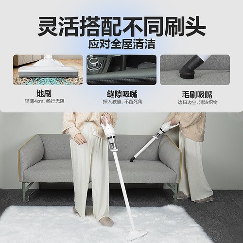 Wireless vacuum cleaner for car, home, large suction, home, fully automatic handheld pet portable car vacuum cleaner