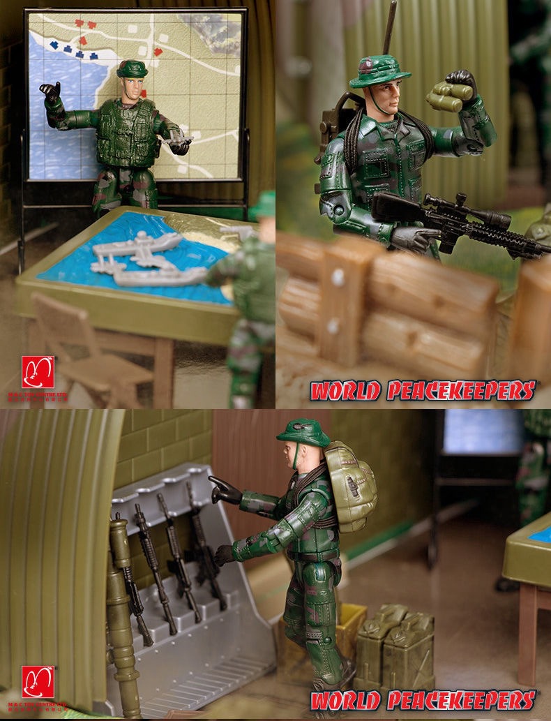 Military Base and Accessories Handmade Doll 1: 18 Model Scene Set Toys 77088