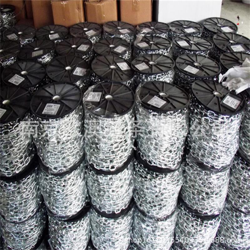 厂家批发高强度护栏链 锁链镀锌合金Q235链条铁链，链条，不锈钢