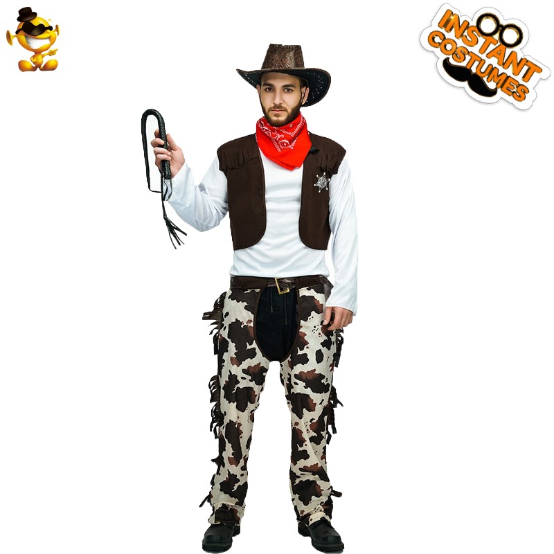 Traje de Halloween partido juego traje etapa traje juego vestido traje adulto masculino occidental Denim traje